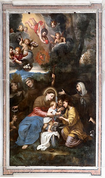 Madonna col Bambino tra i santi Margherita da Cortona, Vincenzo Ferrer, Maria Maddalena de' Pazzi e Francesco Solano